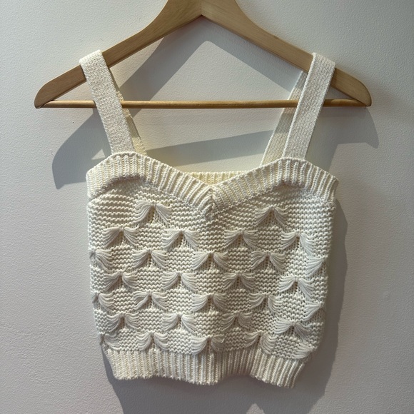 Knitted Zara small crochet Sleeveless top cami - Picture 1 of 6